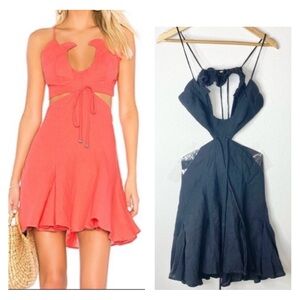 A Mere Co. Resort Black Flora Dress Small NWT